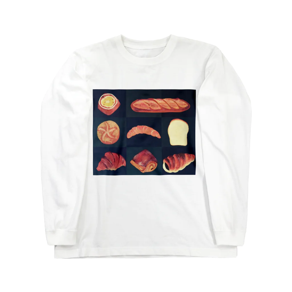 aのちいさなお店のパンの絵 Long Sleeve T-Shirt