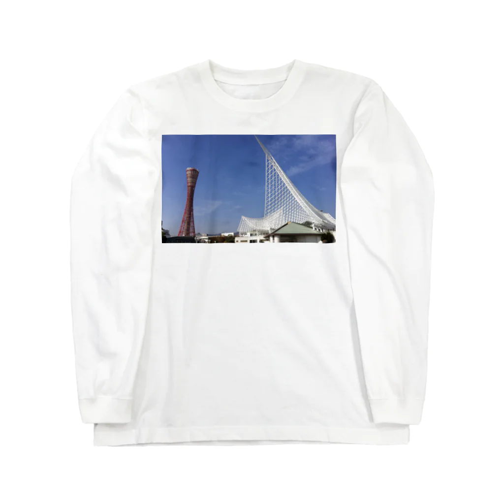 OliveGardenのthe morning of Kobe Meriken Park  ロングスリーブTシャツ