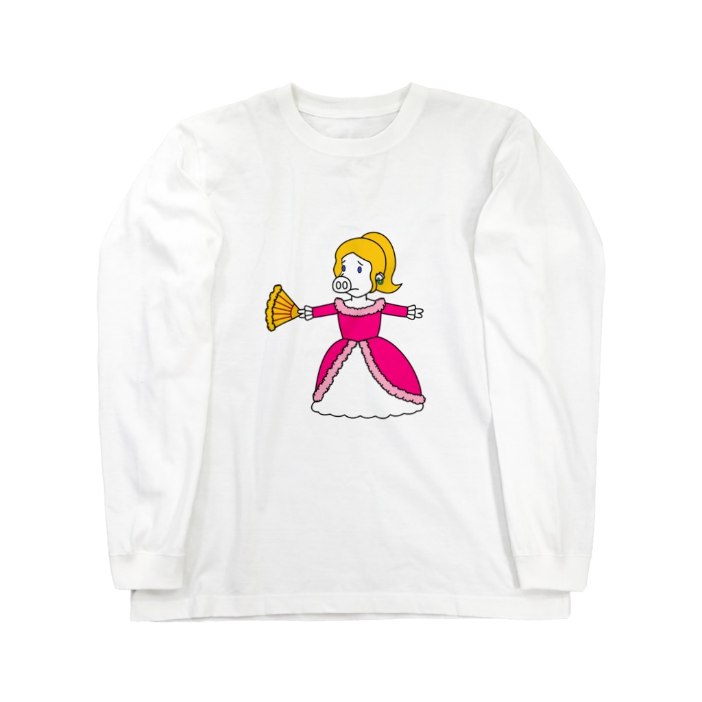豚人イラストのパンダ武島のアン・トンワネットさん Long Sleeve T-Shirt