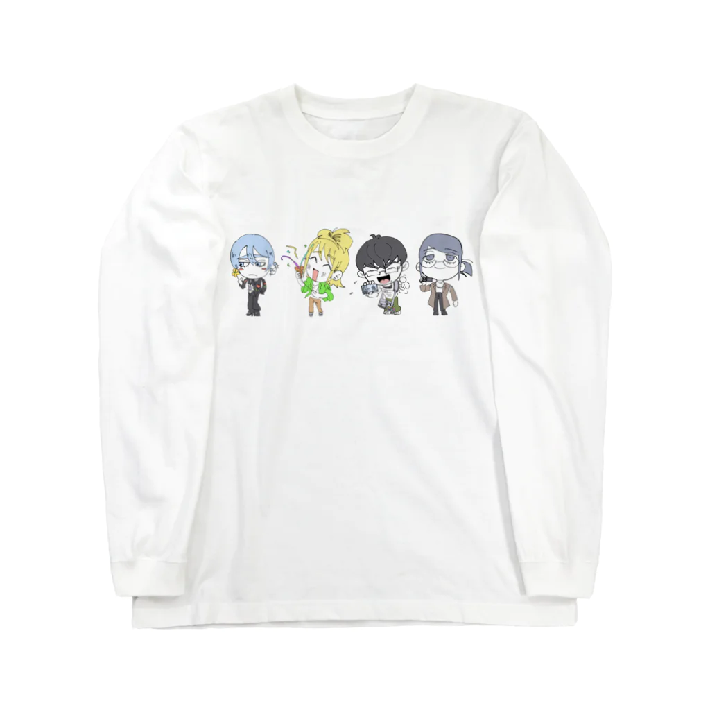 joseff_densanの陰キャラブコメ　SDキャラ集合絵 Long Sleeve T-Shirt