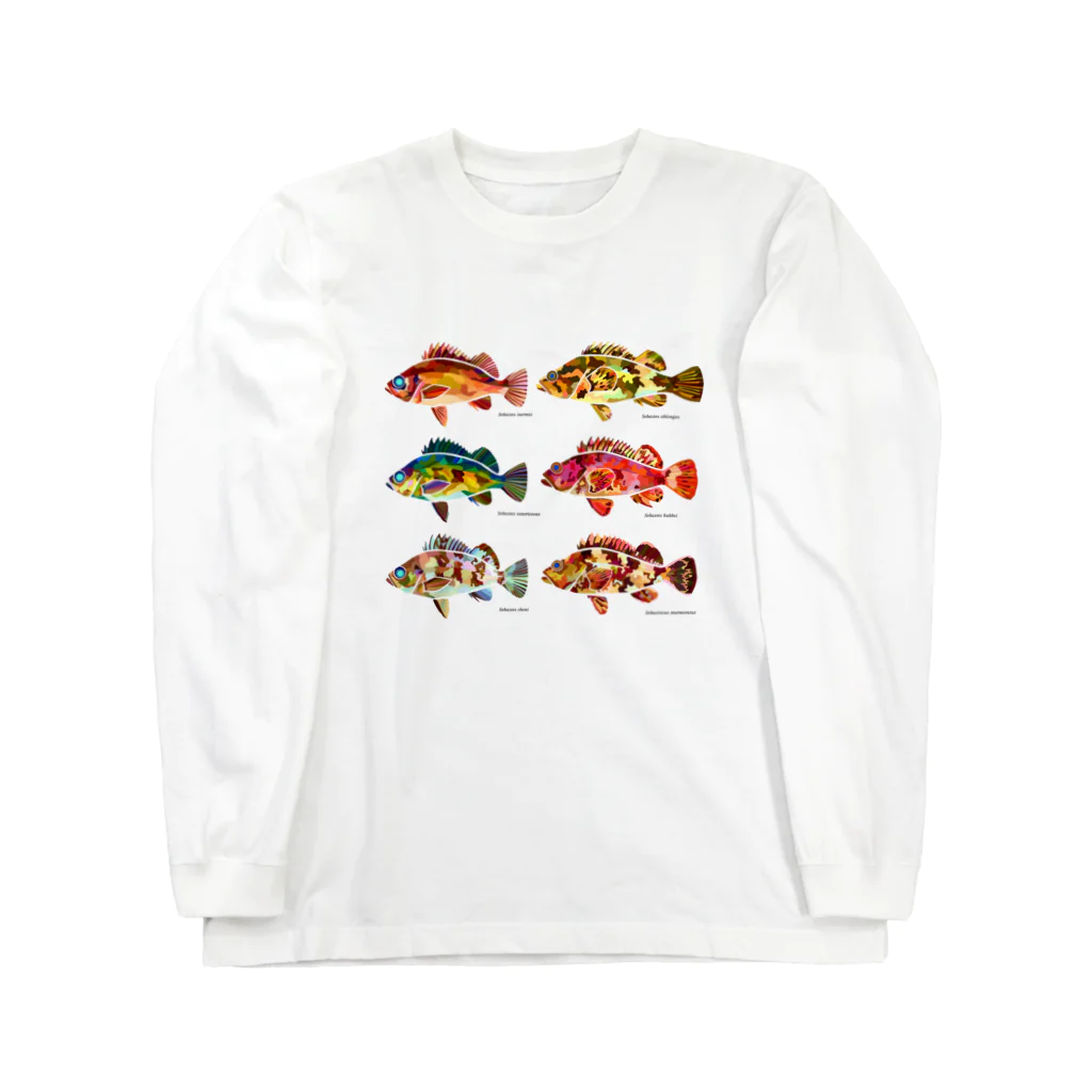 かわはぎの大阪湾根魚 ロングスリーブTシャツ