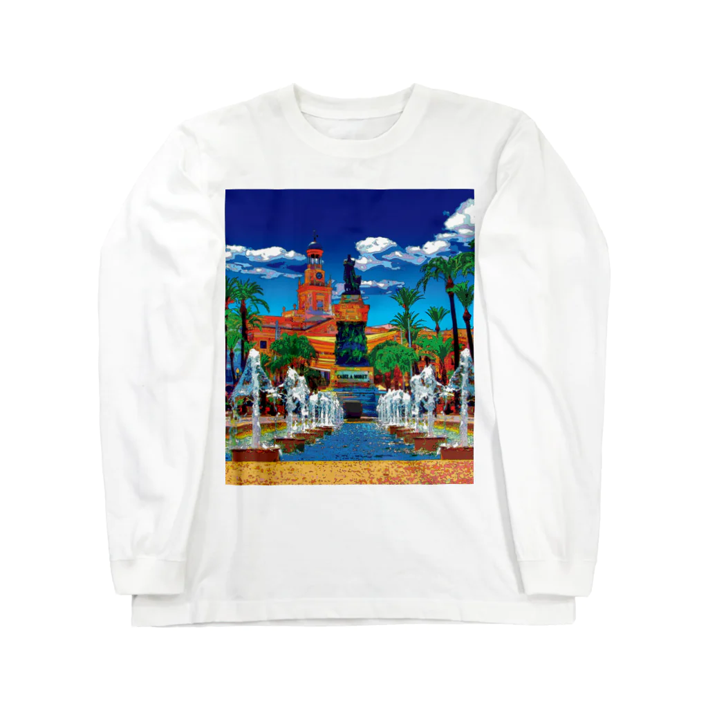 GALLERY misutawoのスペイン カディスのサン・ファン・デ・ディオス広場 Long Sleeve T-Shirt