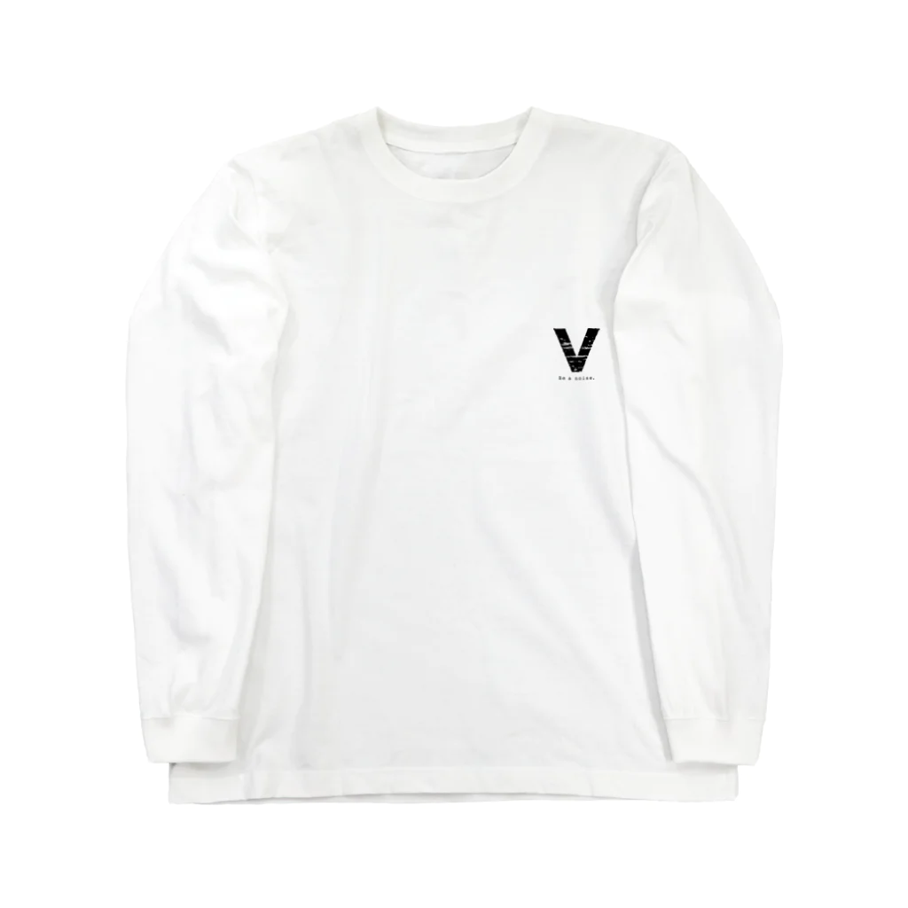 noisie_jpの【V】イニシャル × Be a noise. Long Sleeve T-Shirt