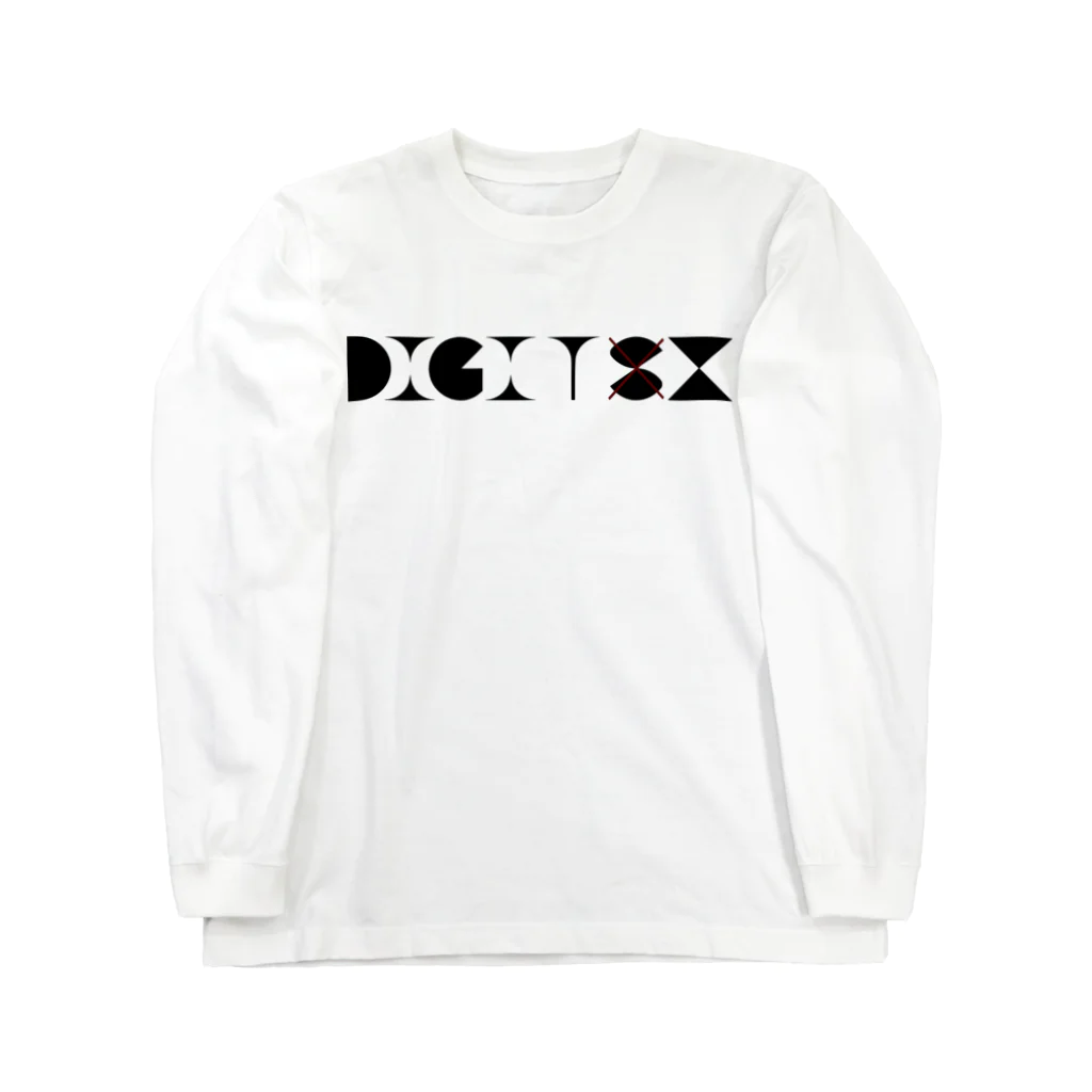 指奇（灼灼の×S ロゴ Digitz  Long Sleeve T-Shirt