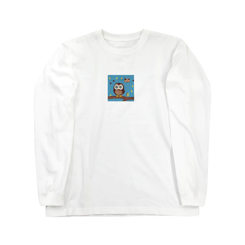 htomitaのフクロウ Long Sleeve T-Shirt