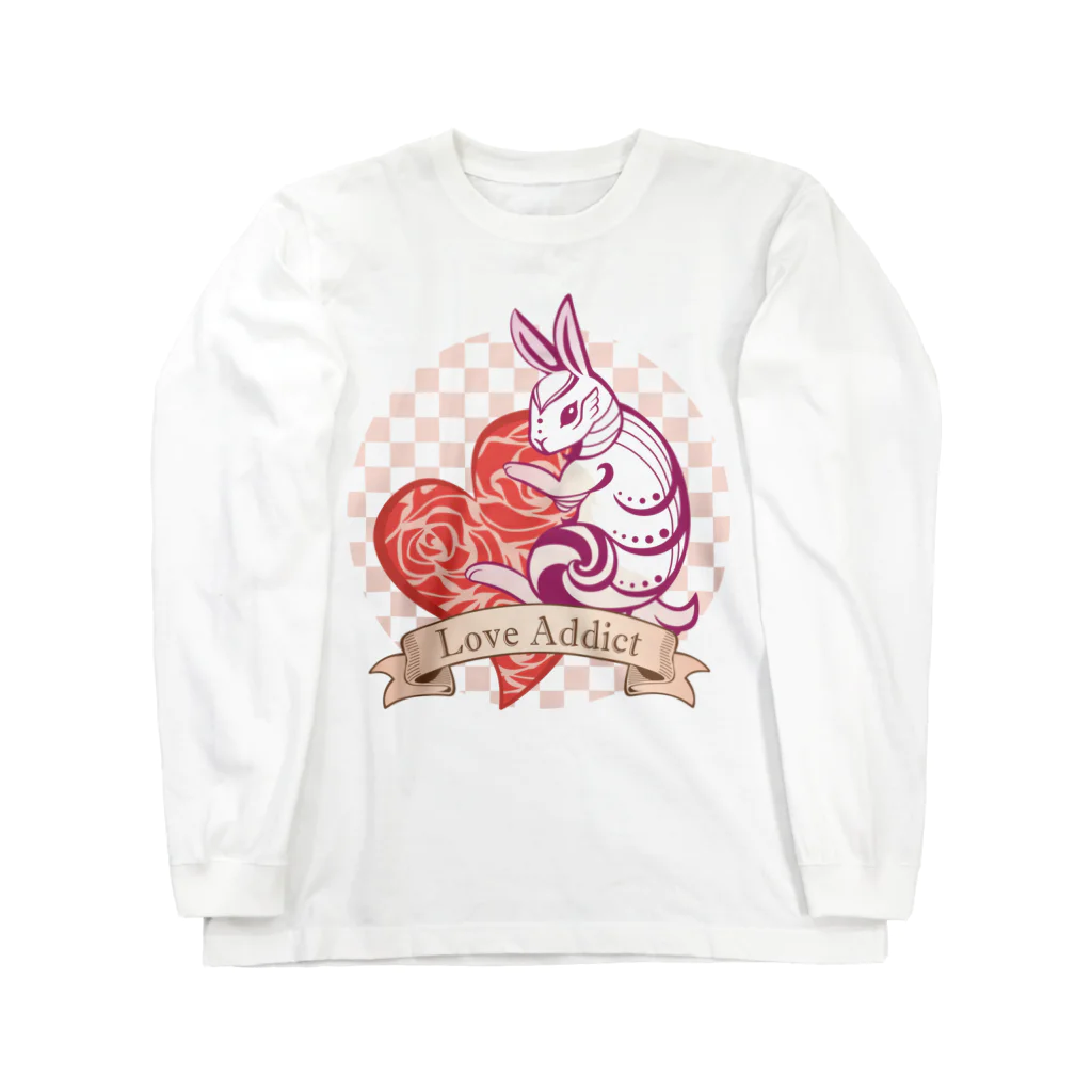 AddictCreateのLove Addict Rabbit Long Sleeve T-Shirt