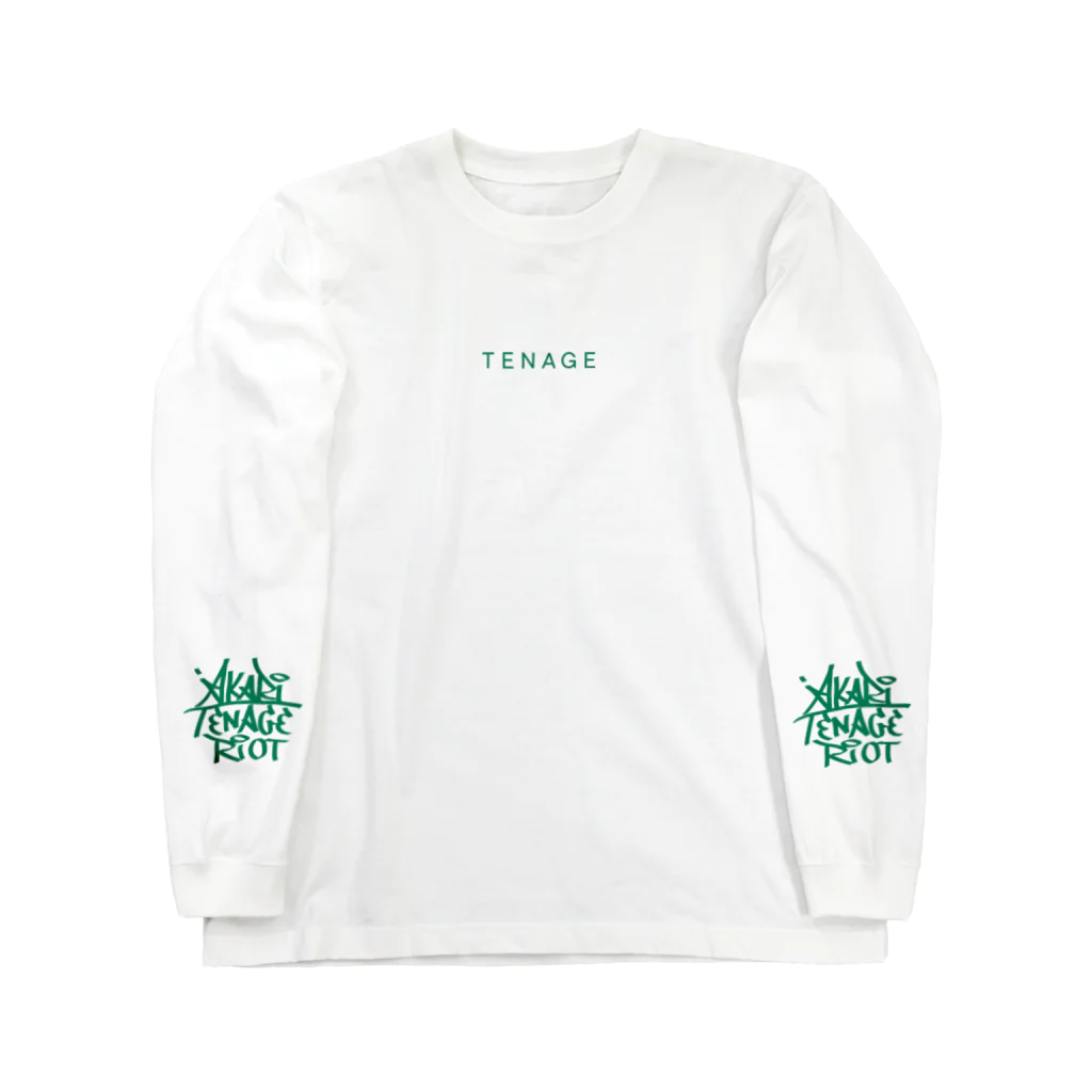 脊髄反射堂のAKARI TENAGE RIOT [green] ロングスリーブTシャツ