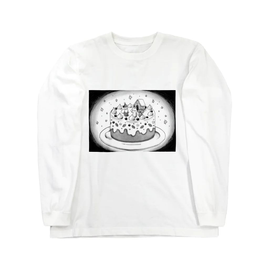 ザウルスショップのちべこあらのクリスマスケーキ Long Sleeve T-Shirt