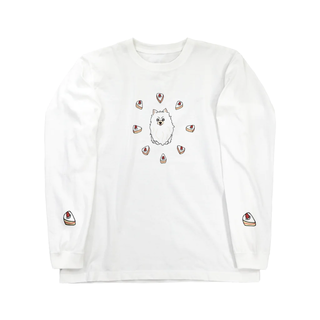 Hinanochin.shopのa pomeranian / shortcake Long Sleeve T-Shirt