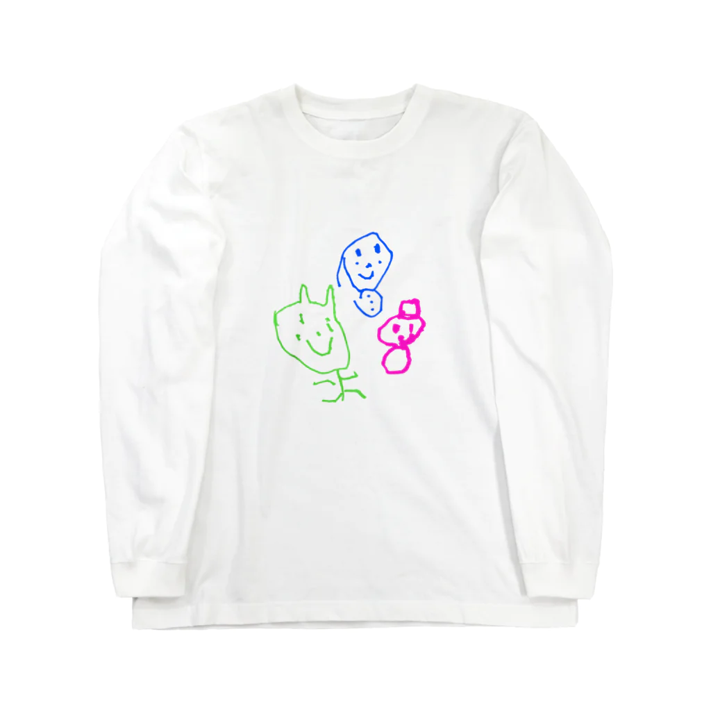 くまこの子供画伯【冬】 Long Sleeve T-Shirt