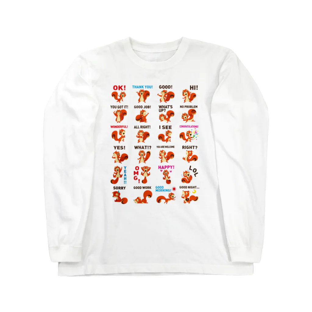 SUNDAYS GRAPHICSのりすスタンプ Long Sleeve T-Shirt