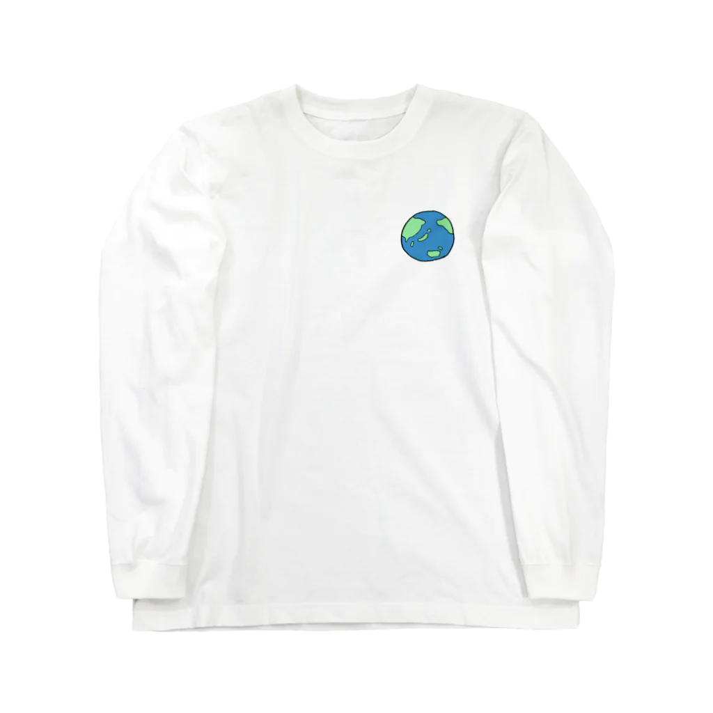 ぱくぱくショップの地球 Long Sleeve T-Shirt