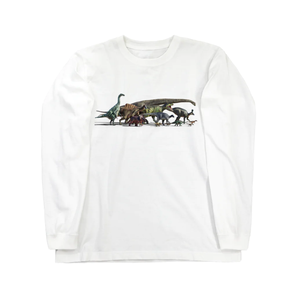 恐竜おみやげ屋のアジアの恐竜達 Long Sleeve T-Shirt