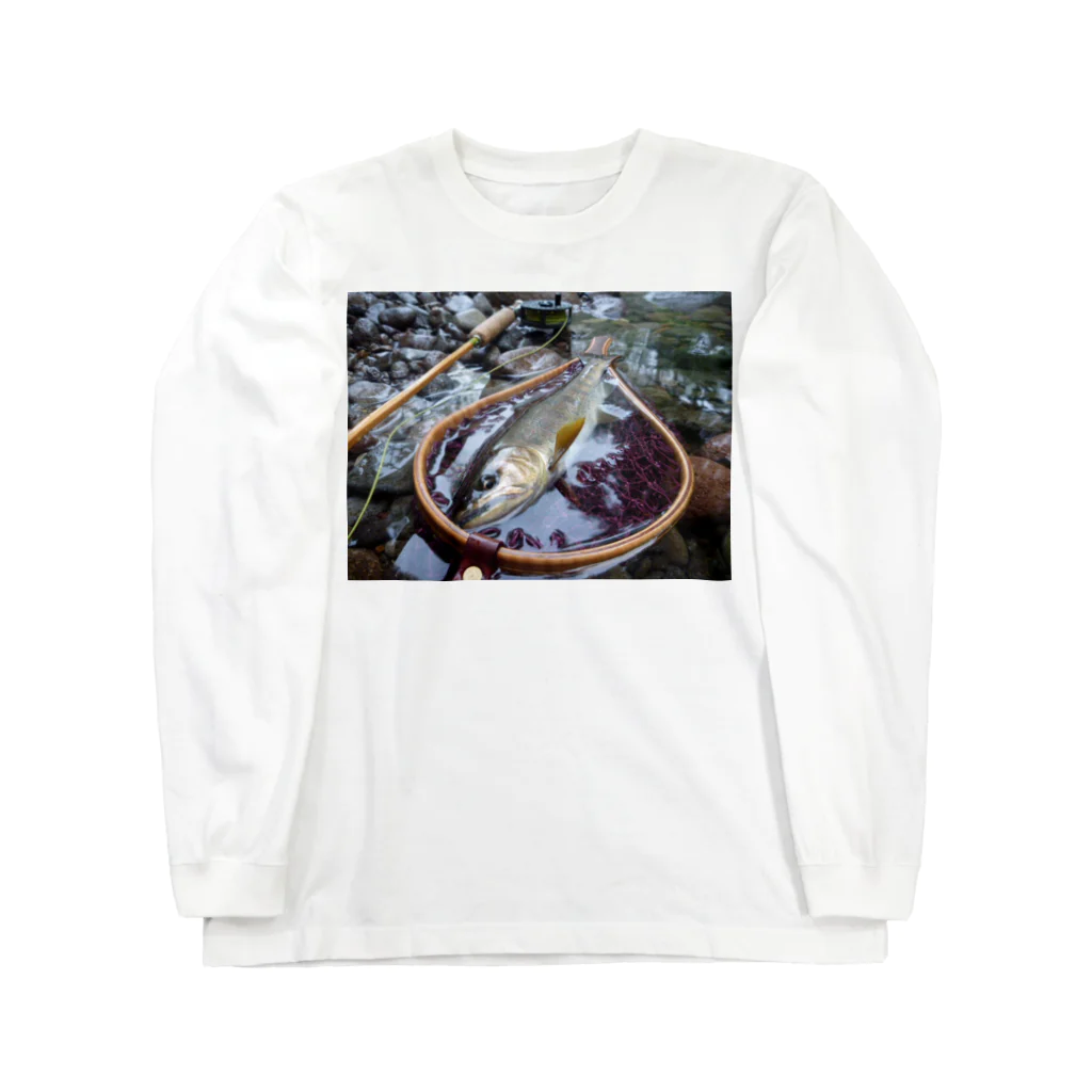 Takashit商会のフライフィッシング アマゴ Long Sleeve T-Shirt