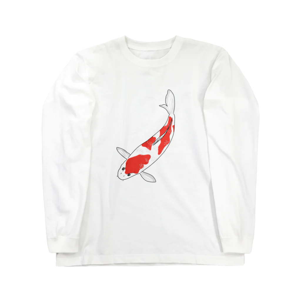 MAYAのアカシロ錦鯉 Long Sleeve T-Shirt