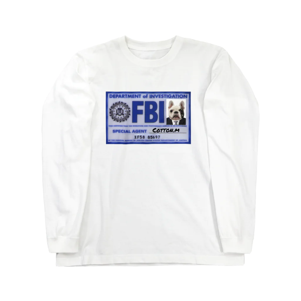 愛犬 コットンのfbi ロングスリーブTシャツ