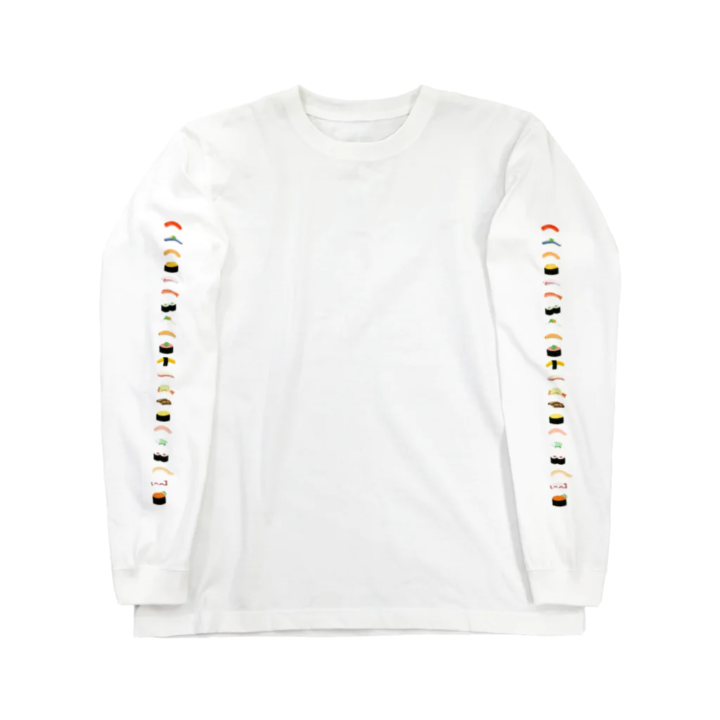 しば犬まる子とぽちのみせのYOKUMITARA SUSHI LINE Long Sleeve T-Shirt