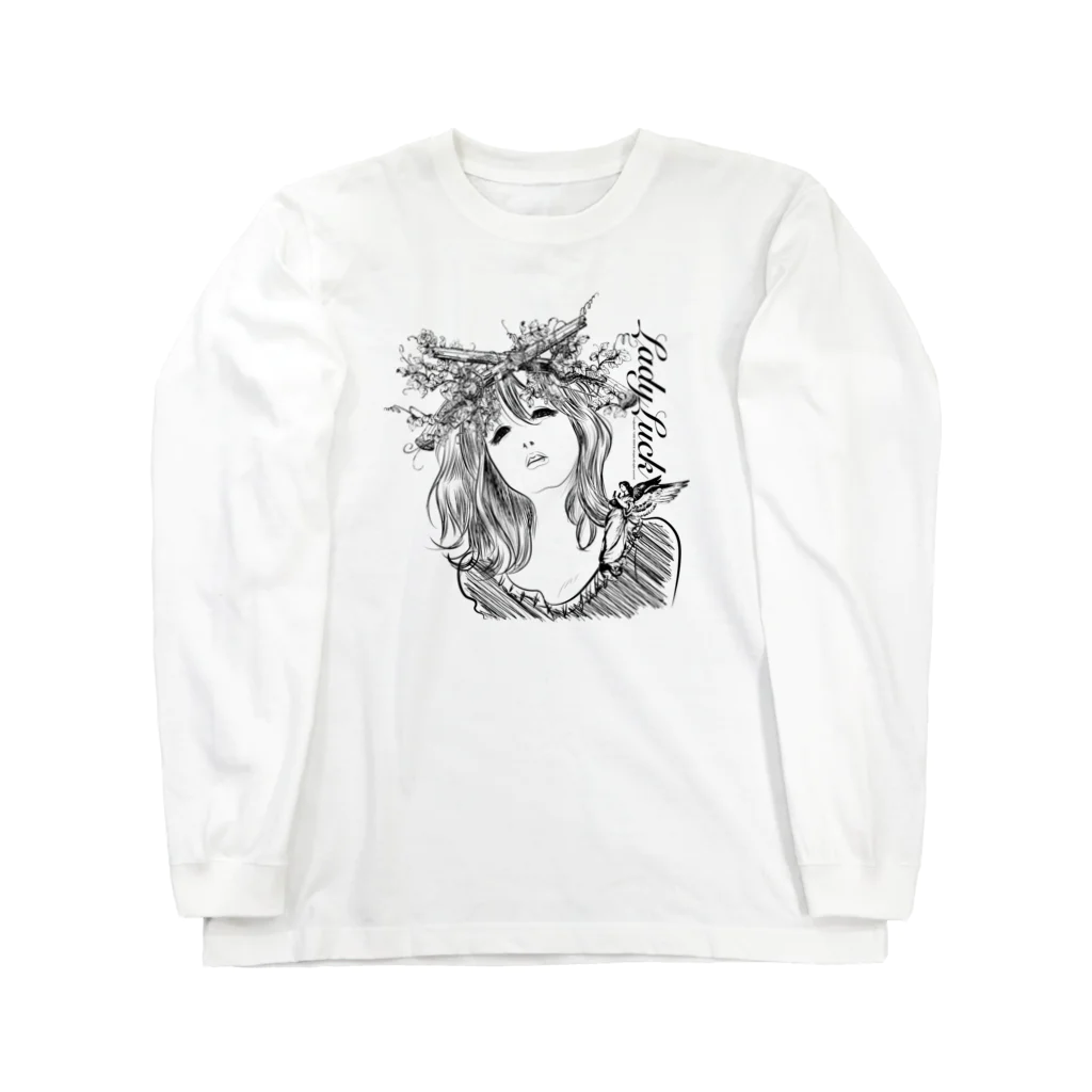 コーヒーロールのLady Luck-1 Long Sleeve T-Shirt