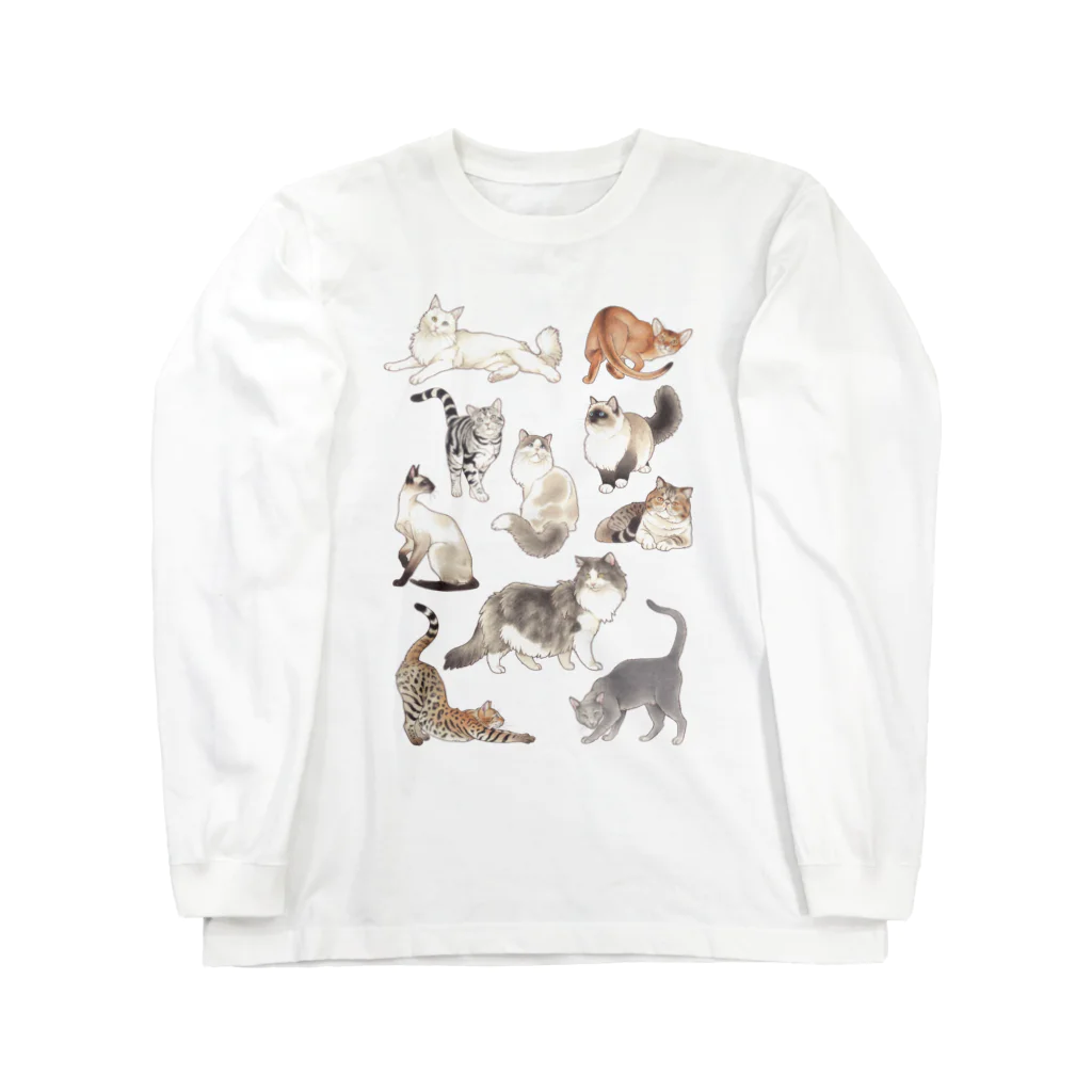 SHIMASATOMIのCATS Long Sleeve T-Shirt