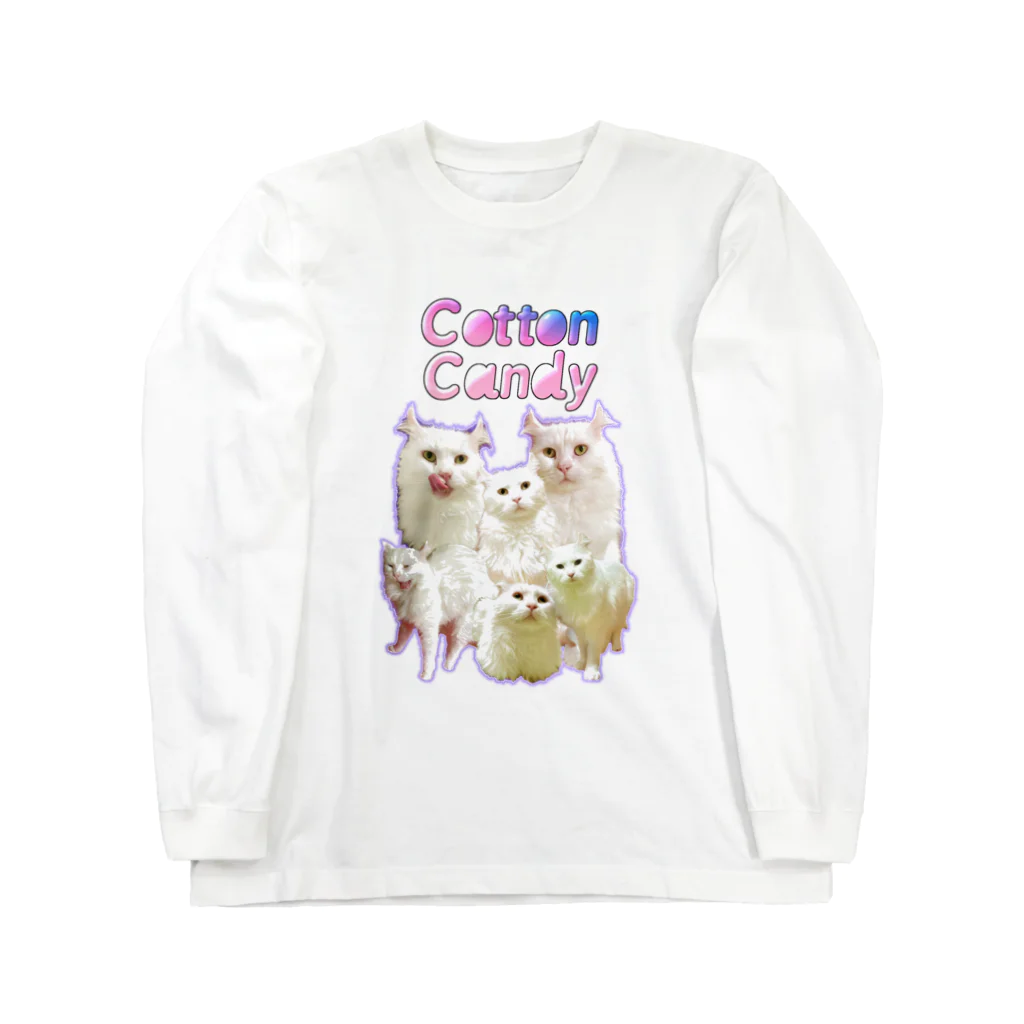 ﾆｪﾝﾁｪﾝｽﾞのCotton Candyな耳毛 Long Sleeve T-Shirt