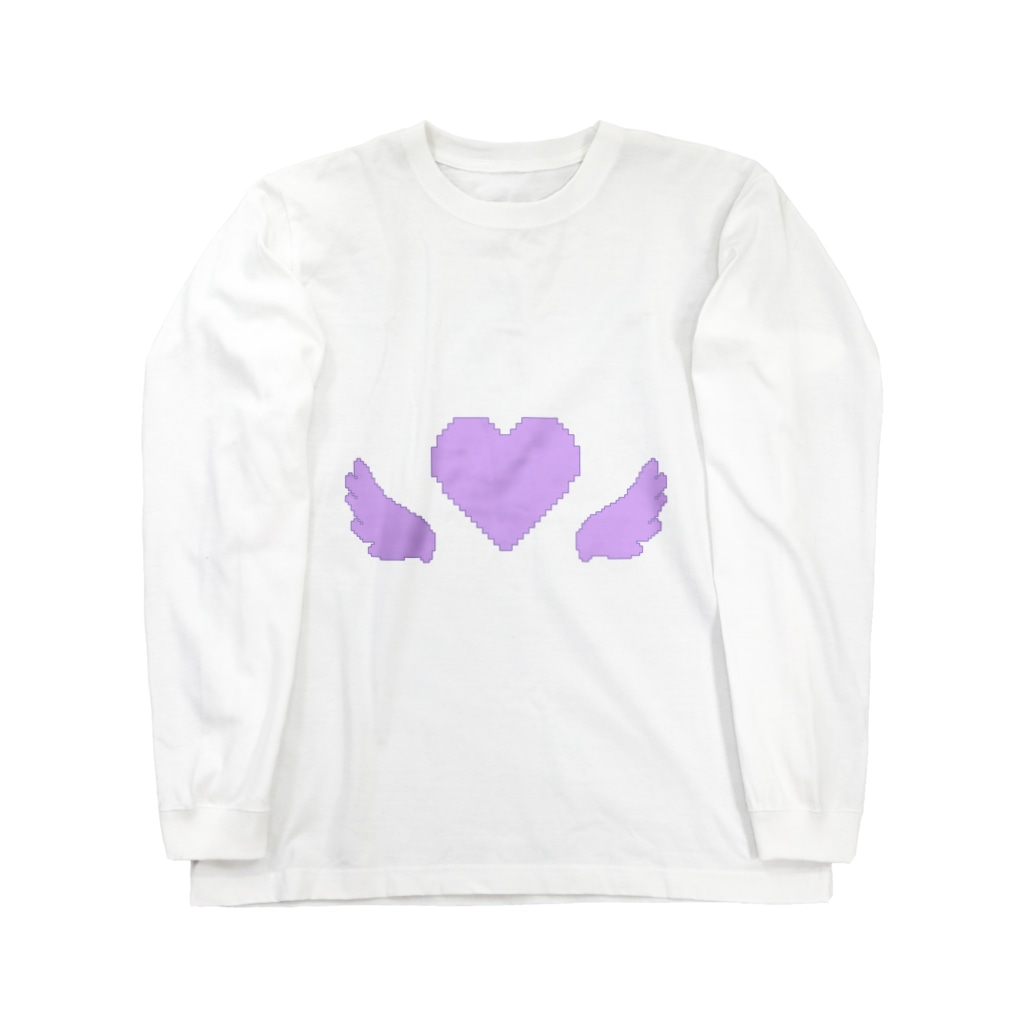 AngeThirdのドットハートエンジェル【パープル】 Long Sleeve T-Shirt