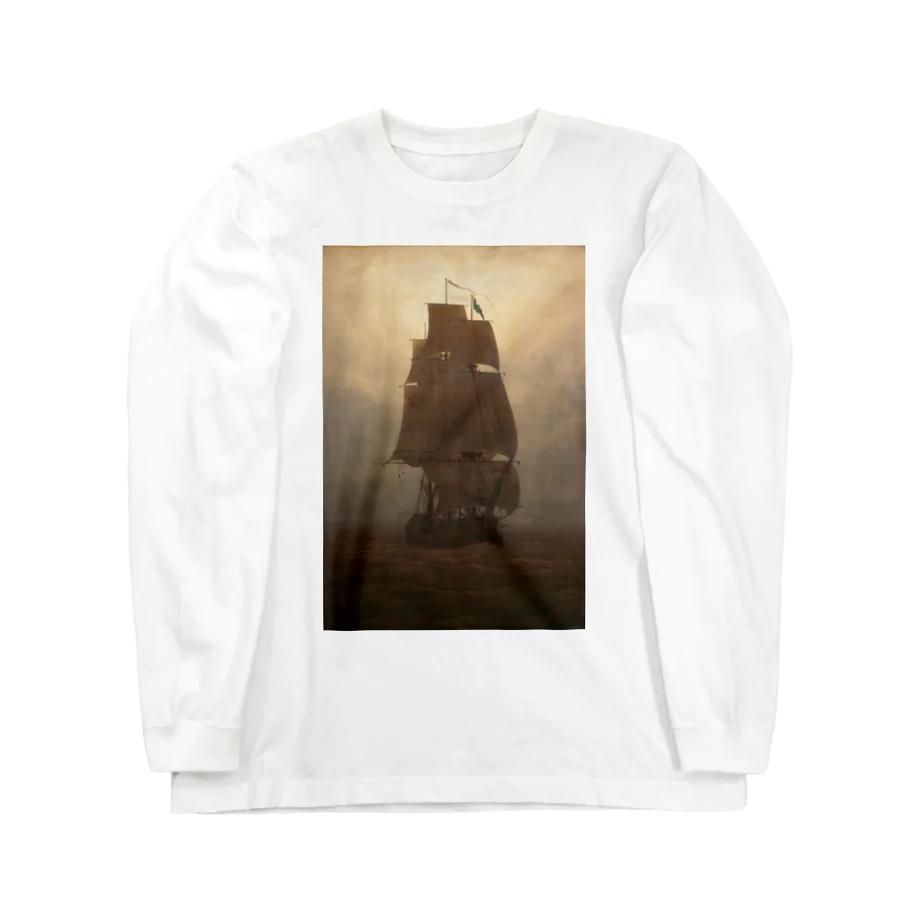 masshioのSailing ship/カスパー・ダーヴィト・フリードリヒ Long Sleeve T-Shirt