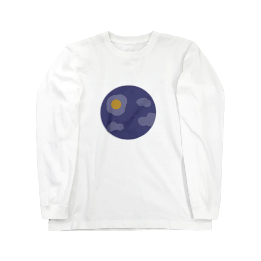 茶碗蒸しの夜空の朝食 Long Sleeve T-Shirt