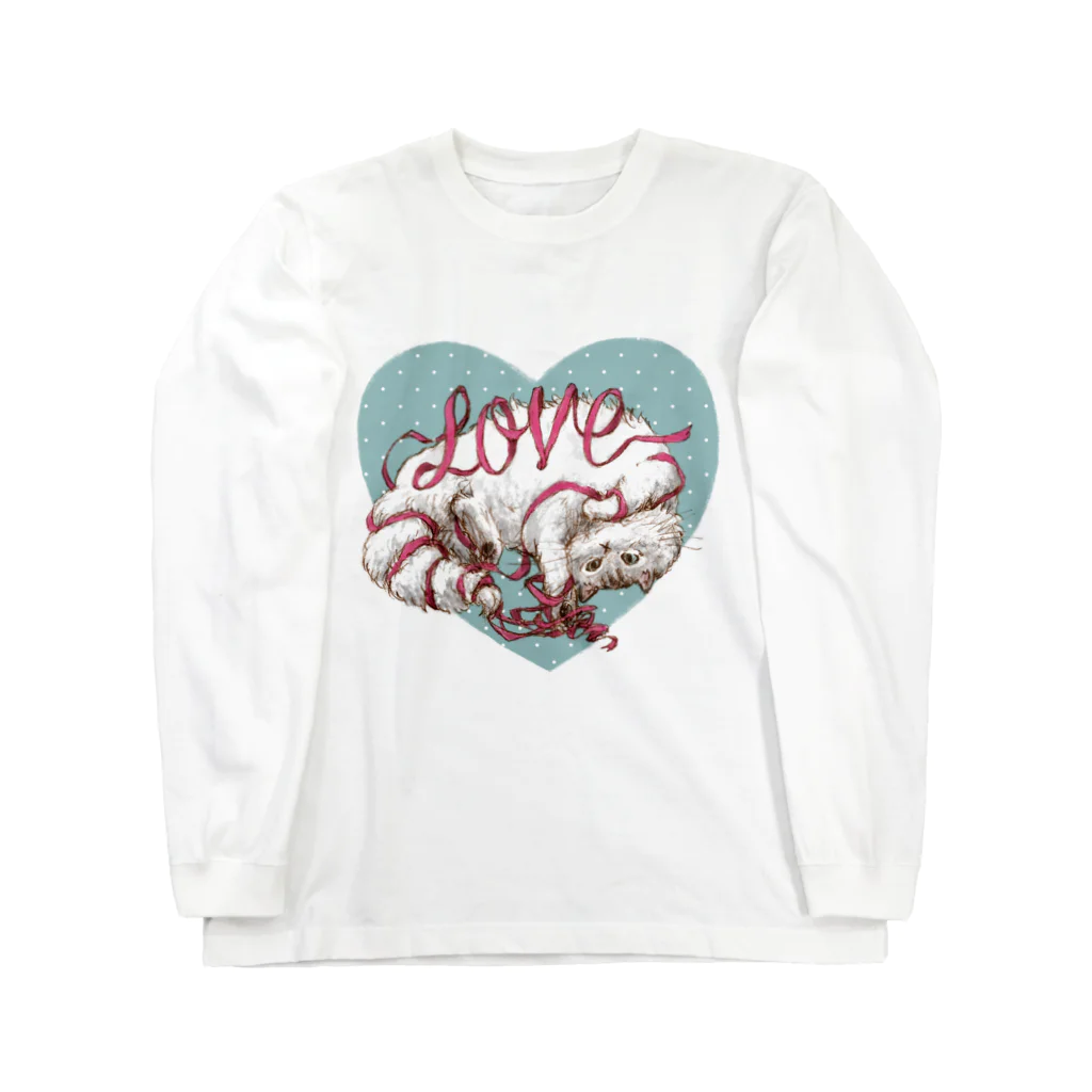 コンドウエミのLOVEにこんがらがったネコ Long Sleeve T-Shirt