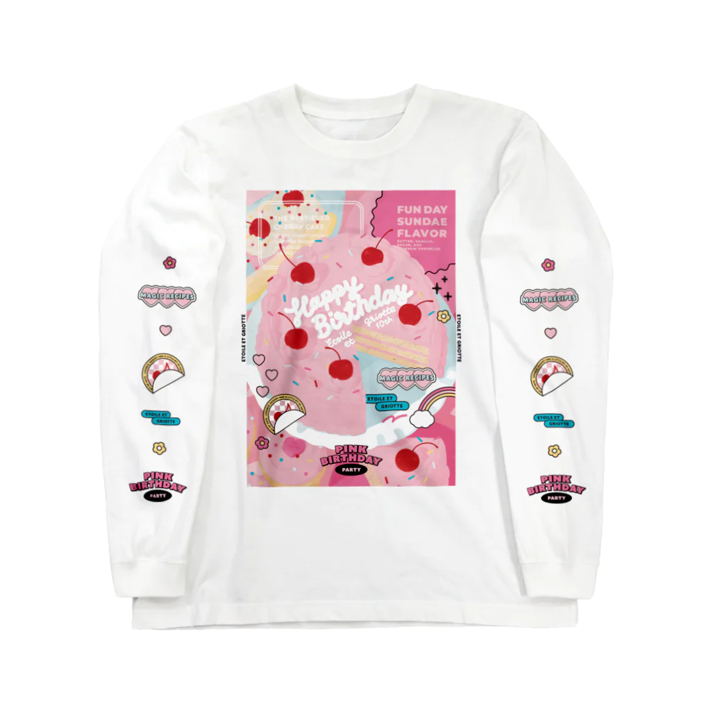 Etoile et GriotteのPINK BIRTHDAY PARTY ロングスリーブTシャツ