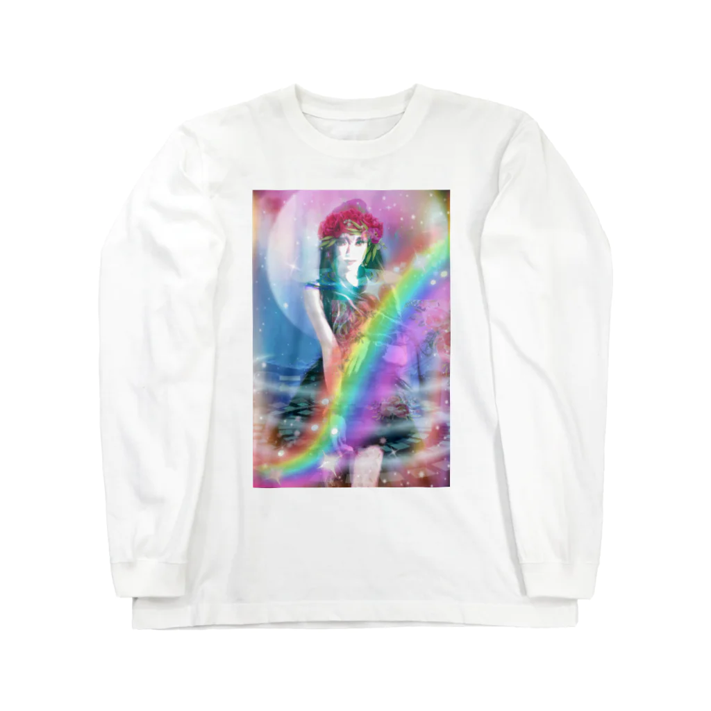💖宇宙整体♪🌈♪こころからだチャンネル♪💖のuniversalPrincess healing rainbow ロングスリーブTシャツ