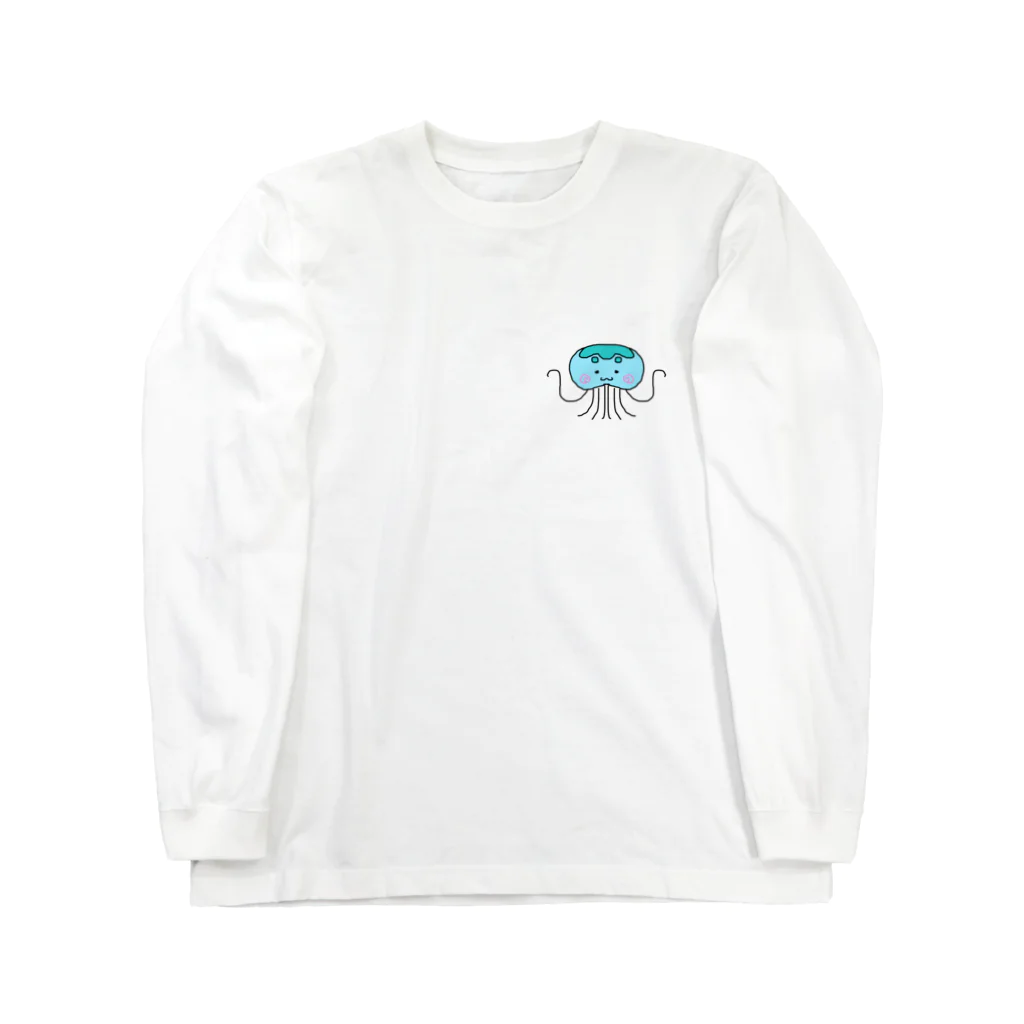 出陣、れんこん丸ののんびりクラゲちゃん Long Sleeve T-Shirt