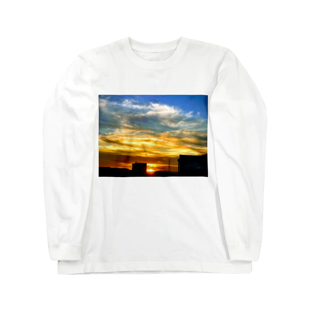 soranoの陽の沈み ロングスリーブTシャツ