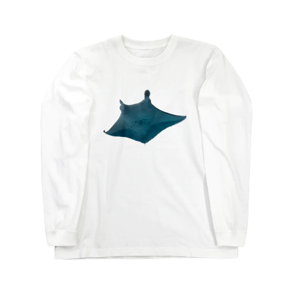 なこちゆるキャラショップのマンタくん Long Sleeve T-Shirt