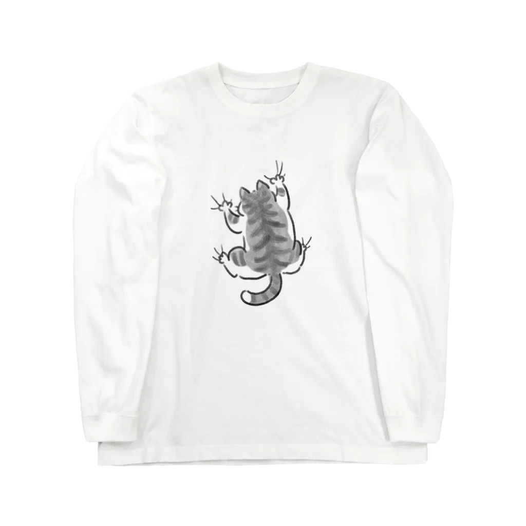 横山　ぐぐのyojiyoji鯖トラ白 Long Sleeve T-Shirt