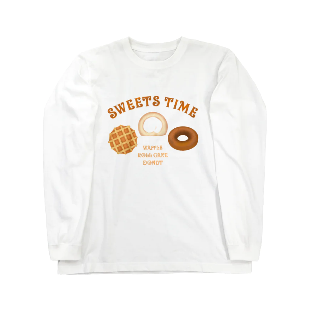 ぽんぽこあんぽんたんのSWEETS TIME ロングスリーブTシャツ