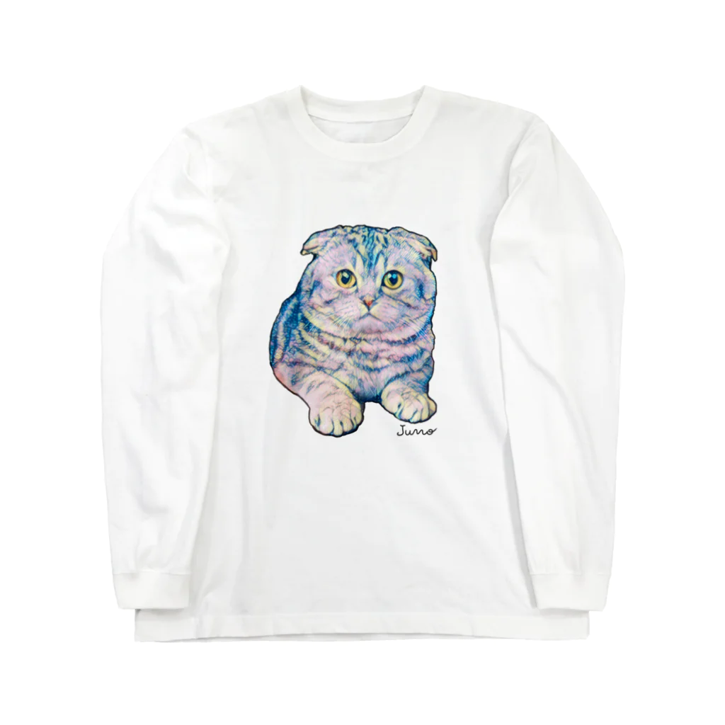 ジュノの秘密のアトリエのスコティッシュフォールド／Juno Long Sleeve T-Shirt