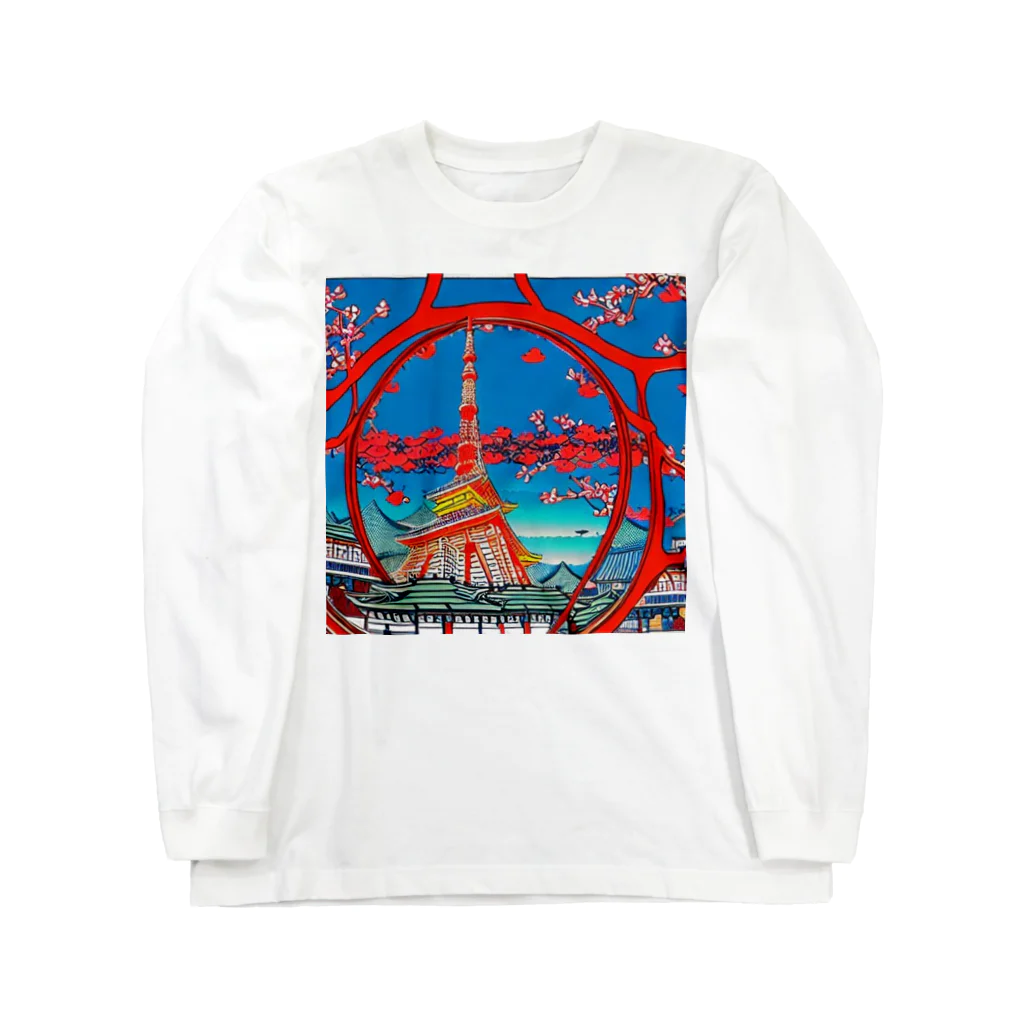 ozizousanのtokyotower ロングスリーブTシャツ