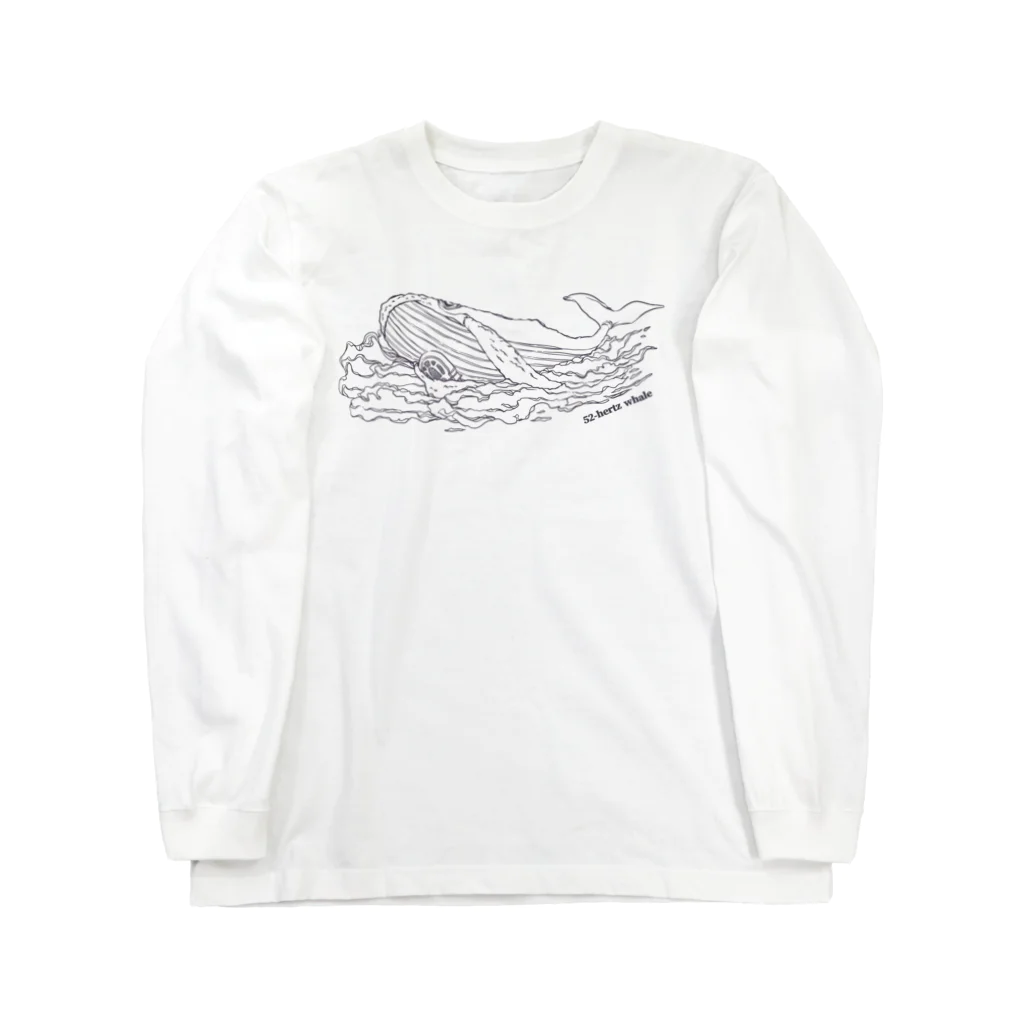 ariariartの世界でもっとも孤独なクジラとラジオ【チャリティー】 Long Sleeve T-Shirt