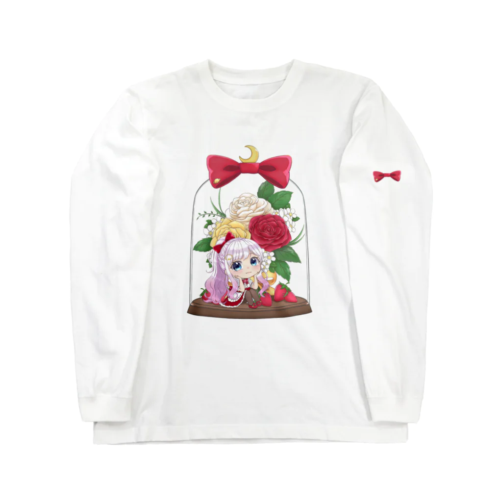 🦛ひぽまるちゃんねる🐨のバラドームミニキャラまるちゃん ロングスリーブTシャツ