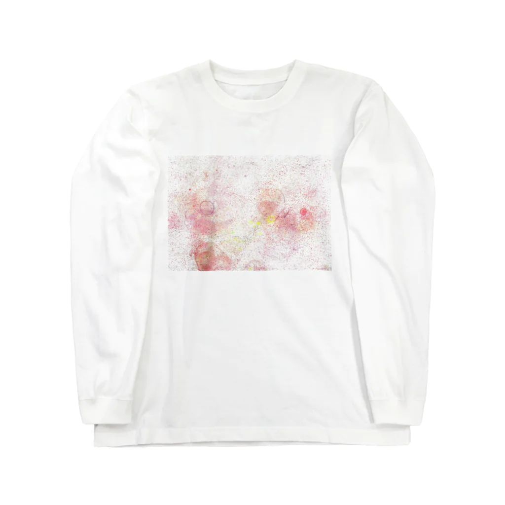 Keriiのイラストのシャボン玉アート　ピンク系 Long Sleeve T-Shirt