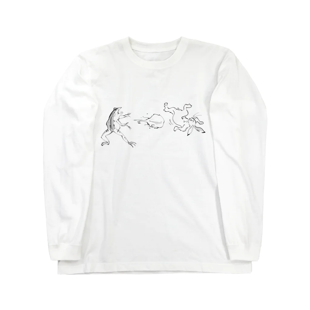 パワフルクリニックの鳥獣戯画のやつ Long Sleeve T-Shirt