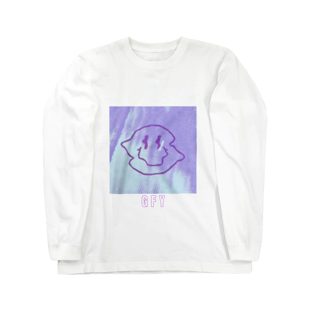 Glitchy DripのGFY スマイリー Long Sleeve T-Shirt