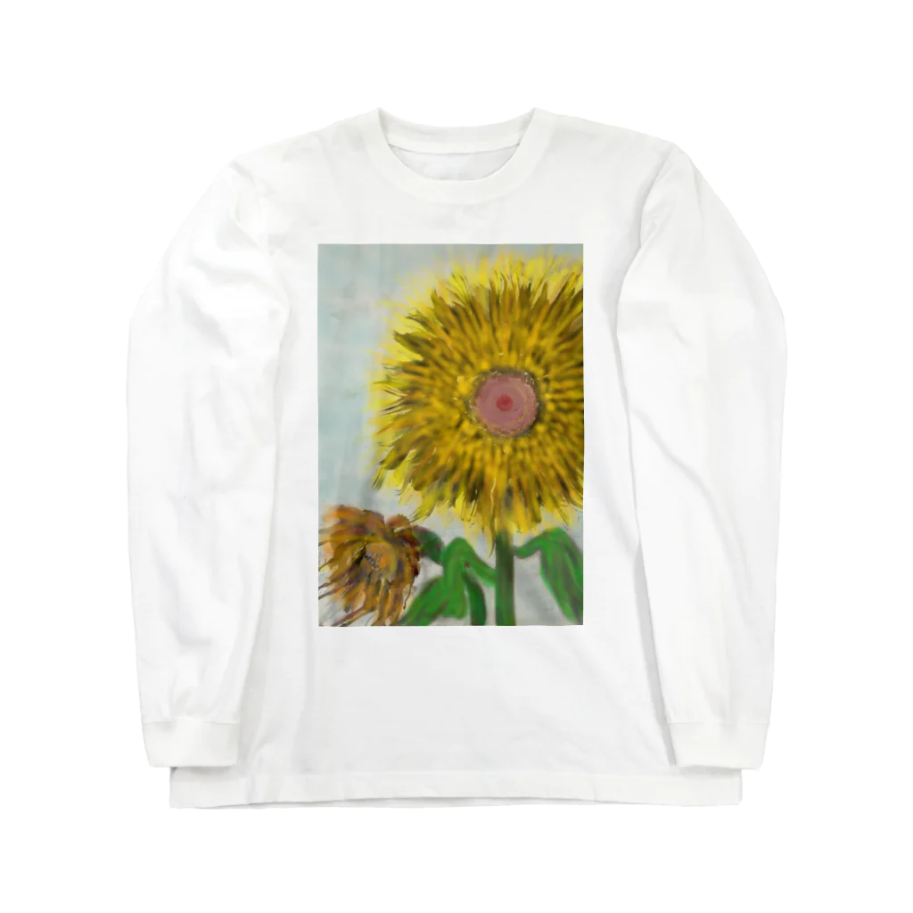 kita nobuwaの向日葵、夏空のもとで Long Sleeve T-Shirt