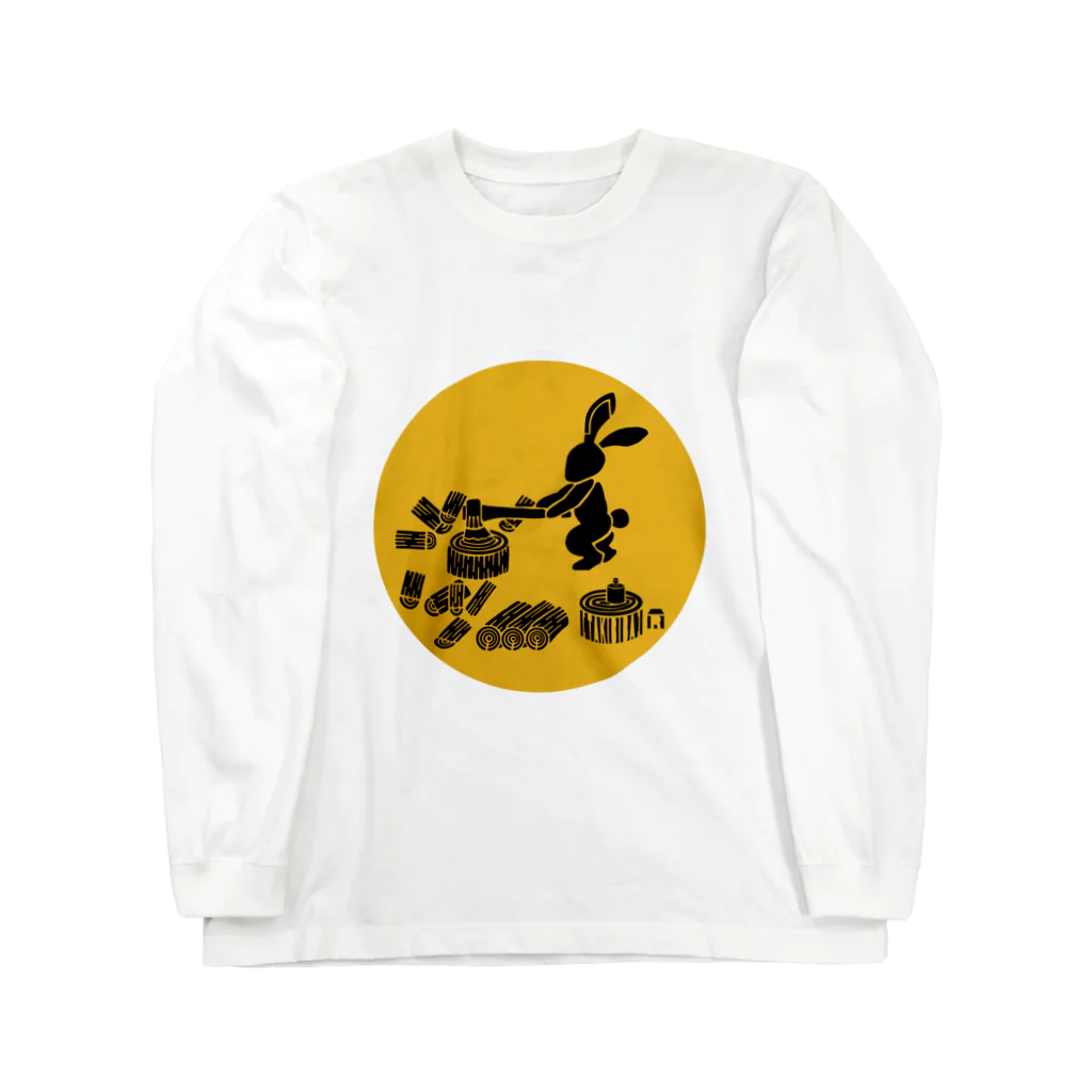 タキビストBo-ta(ボータ)のTAKIBIBA[R]の薪割ピョン吉 Long Sleeve T-Shirt