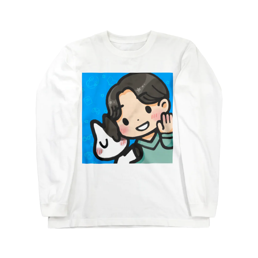 てきとのグッズ展のよっ！てきねこロングTシャツ Long Sleeve T-Shirt