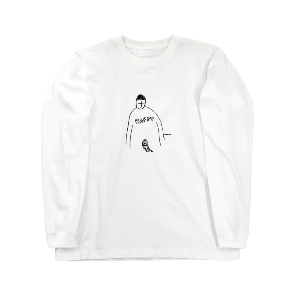 深夜の幸せおすそ分けセンターの深夜のハッピーくん Long Sleeve T-Shirt