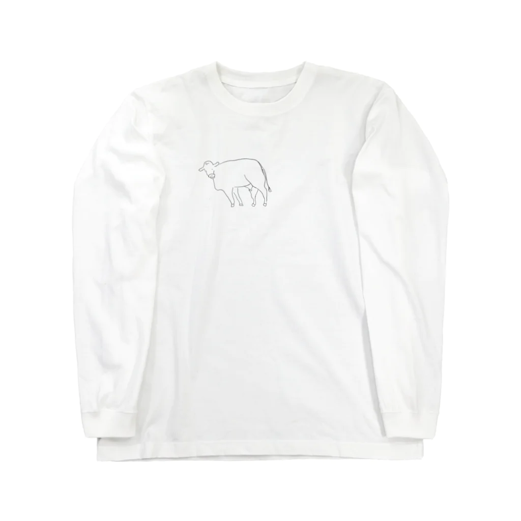 акеのゆるい牛のふく Long Sleeve T-Shirt