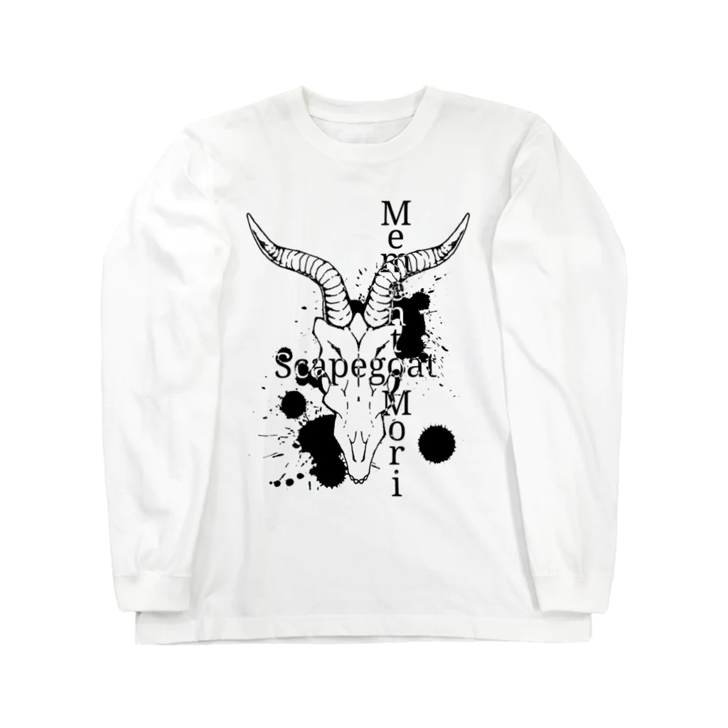 ScapegoatのScapegoat-Memento Mori(淡色向け) Long Sleeve T-Shirt