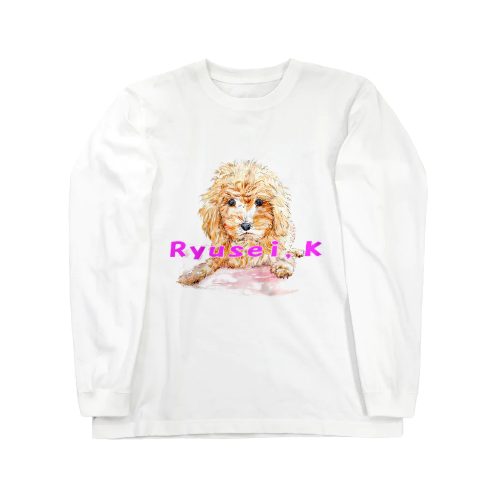 佳山隆生　アートギャラリーのRyusei,Kシリーズ【トイプードル】 Long Sleeve T-Shirt