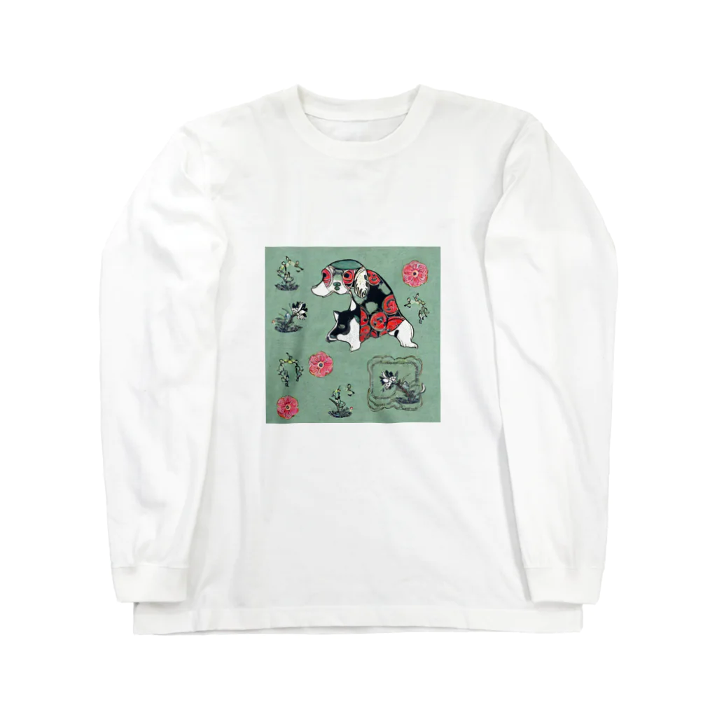 AIちゃんの和の世界の犬 Long Sleeve T-Shirt